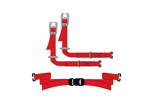 Hammerhead Ski Strap (x4) Magma O/S 