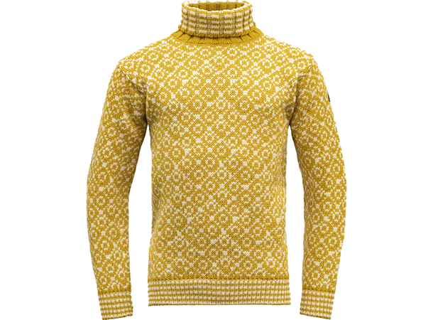Svalbard Wool High Neck Offwhite/Anthracite L 