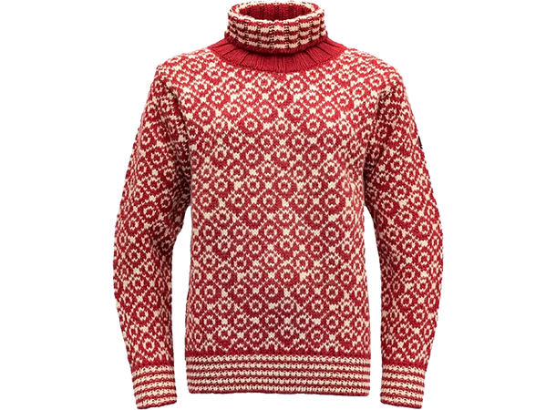 Svalbard Wool High Neck Offwhite/Anthracite L 
