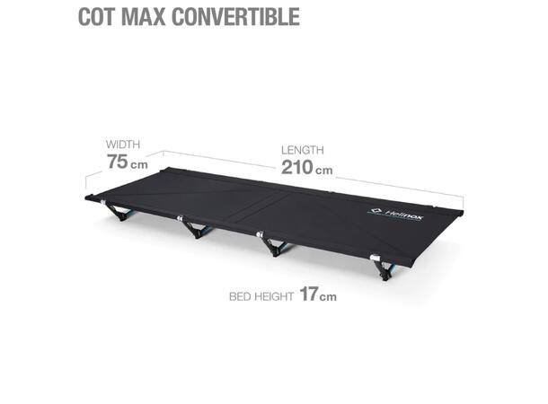 Cot Max Convertible Black/Blue 