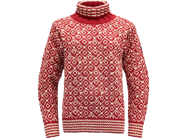 Svalbard Wool High Neck Offwhite/Anthracite M 