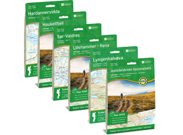 Kart Topo 3000 1:50 000 Lyngenhalvøya 