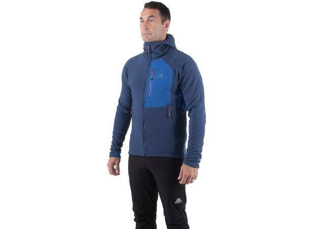 Shroud Hooded Mens Jacket Cardinal Orange/Medieval Blue S 