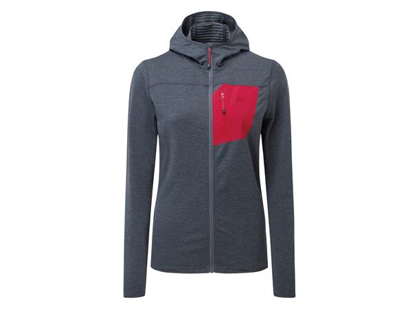 Lumiko Hooded Wmns Jacket Ombre Blue/Capsicum Red 16 