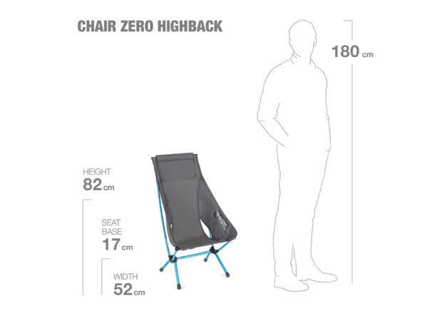 Chair Zero High-back Black/Cyan Blue 