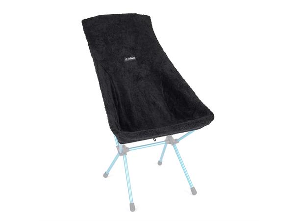 Fleece Seat Warmer Chair Two Black 
