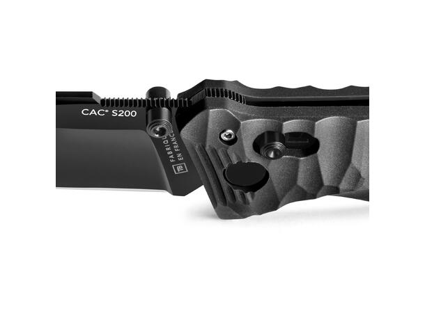 CAC S200 BLACK TOXIFIED G10 HDL SMOOTH BLADE IN BOX 
