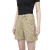 Stretch Canvas High Rise Relaxed Short Tan 29 