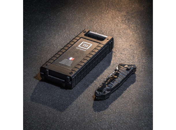 CAC S200 RED TOXIFIED G10 HDL SERRATION IN BOX 