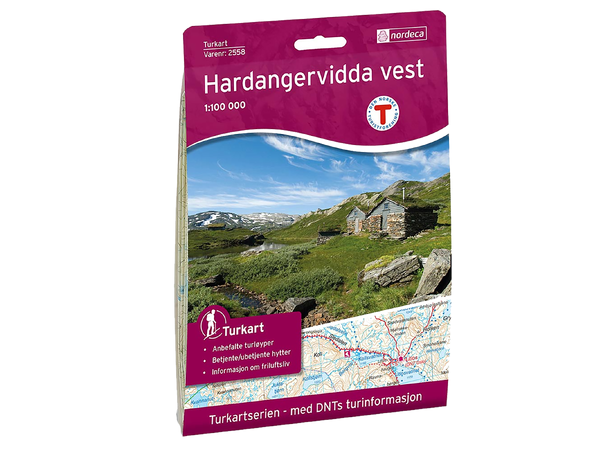 DNT Turkart 1:100 000 Hardangervidda Vest 