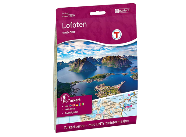 DNT Turkart 1:100 000 Lofoten 