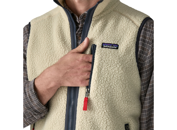 M's Retro Pile Vest Pelican w/Smolder Blue S 