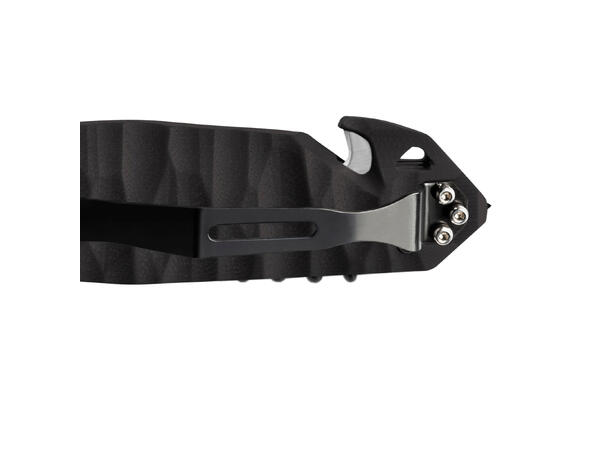CAC PA6 TEXTURED BLACK HDL SERRATION BLADE 