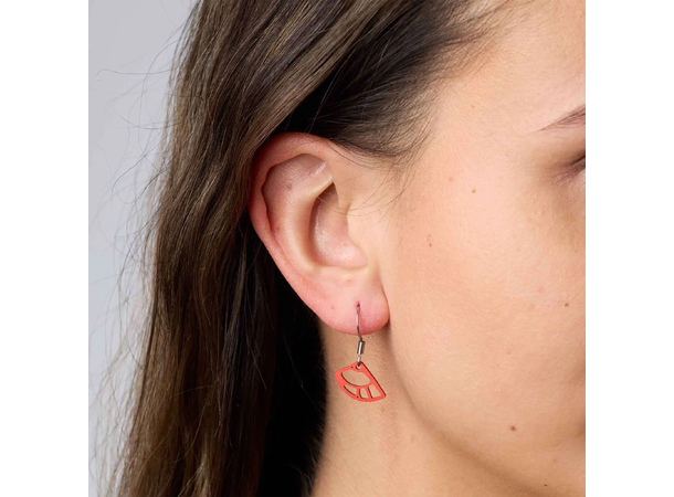 Fuj Fuj Cam Earrings Red 