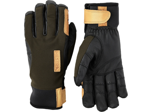 Ergo Grip Active Wool Terry - 5 finger Dark forest/Black 9 