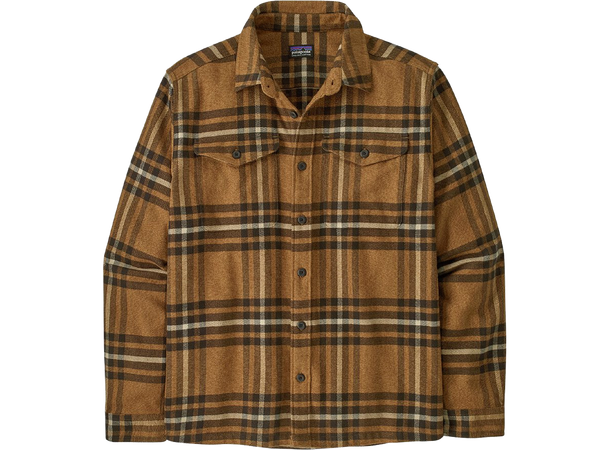 M's Fjord Flannel Shirt Blizzard: Salt Grey M 