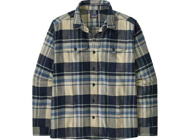 M's Fjord Flannel Shirt Blizzard: Salt Grey M 