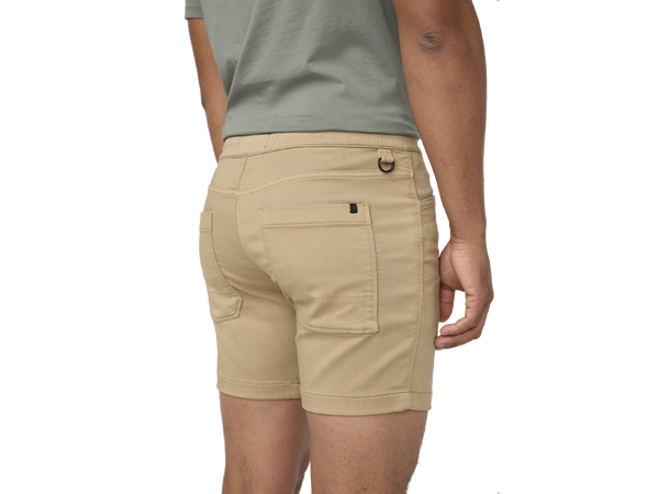 No Sweat Essential Short Desert Khaki S 