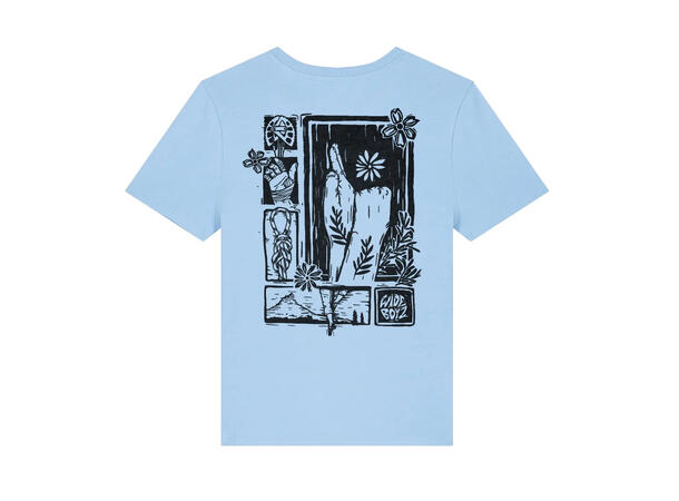 WB Women’s Flower Fist T-shirt Blue L 