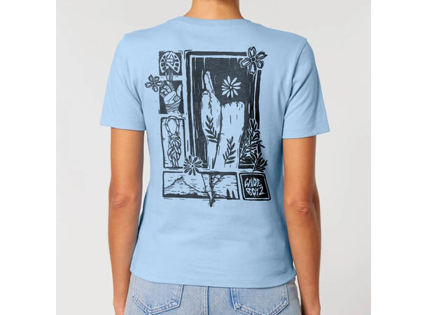 WB Women’s Flower Fist T-shirt Blue L 