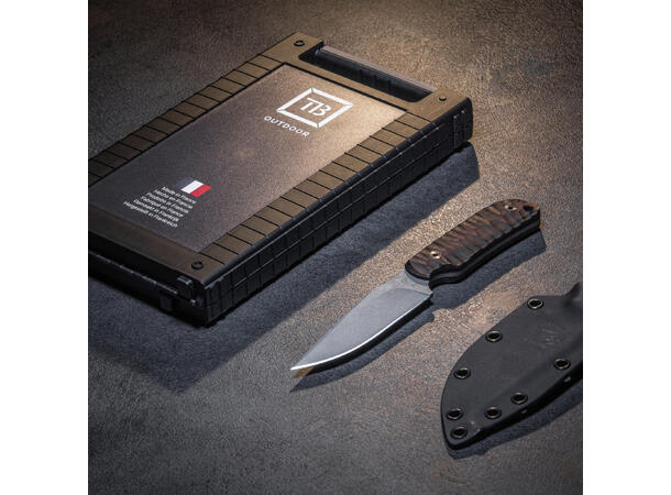 COMMANDEUR KNIFE TOXIFIED ZIRICOTE HDL WITH POUCH IN BOX 