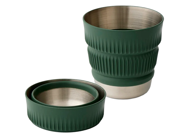 Detour Stainless Collapsible Mug Sammenleggbar kopp i stål/silikon 