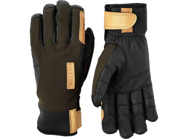 Ergo Grip Active Wool Terry - 5 finger Dark Forest/ Black 8 
