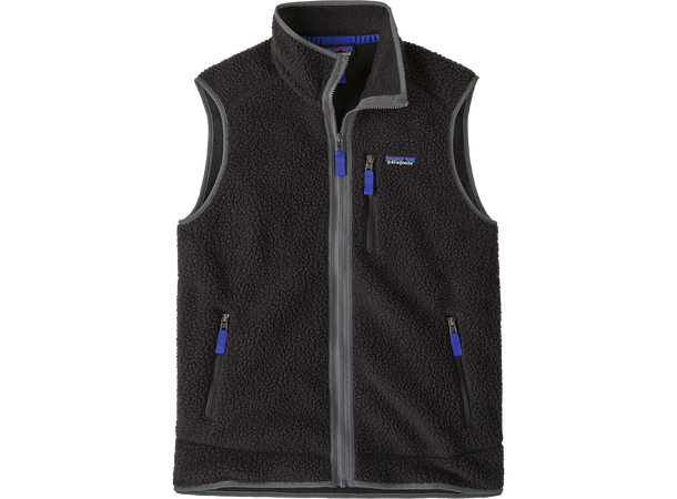 M's Retro Pile Vest Black w/Forge Grey L 
