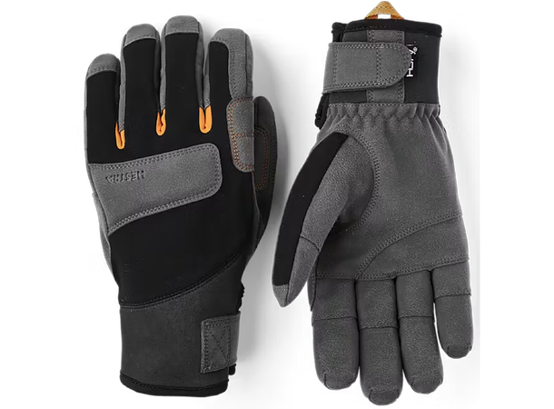 Ergo Grip Delta HDry - 5 Finger Black/Dark Grey 8 