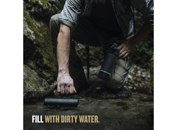 GeoPress® Ti Fil& P Bottle Plus Cook Lid 710ml Black Edition 