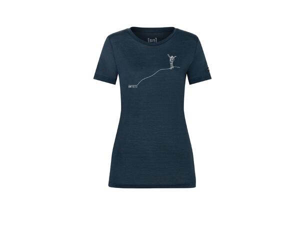 W Bergglück Tee Blueberry/Feather Grey XS 