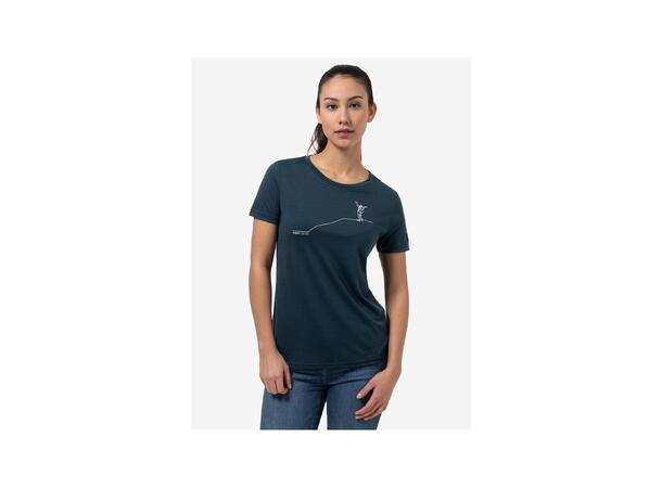 W Bergglück Tee Blueberry/Feather Grey XS 