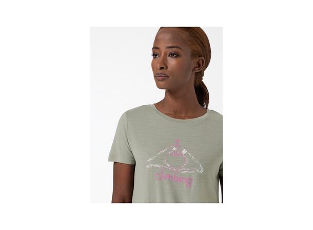 W I Love Climbing Tee Dried Sage/Gin Fizz/Natural White XL 
