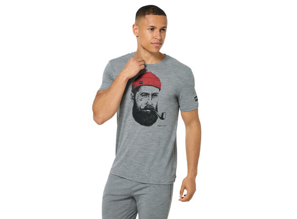 M Sailor Tee Cashmere Grey Melange/Jet Black XXL 