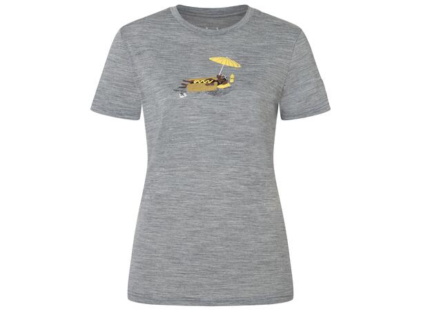 W Hot Dog Tee Cashmere Grey Melange/Various XS 