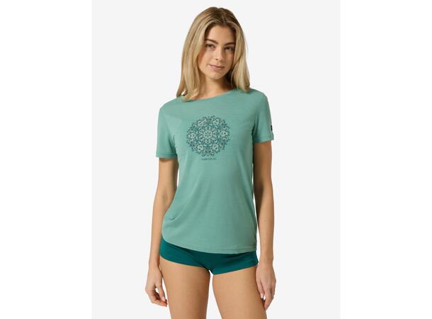 W Ornament Tee Lagoon Green/Pacific/Feather Grey M 