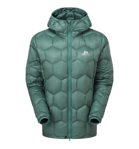 Xenith Hooded Wmns Jacket - Sea Pine Ekstremt lett og pakkbar dunjakke