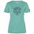 W Ornament Tee Lagoon Green/Pacific/Feather Grey M 