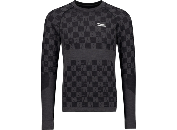 Ascender Merino Seamless Long Sleeve M's Forged Iron/Black L 