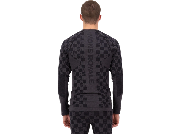 Ascender Merino Seamless Long Sleeve M's Forged Iron/Black L 