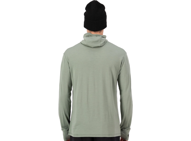 Yotei Merino Powder Hood Long Sleeve Willow/Black L 
