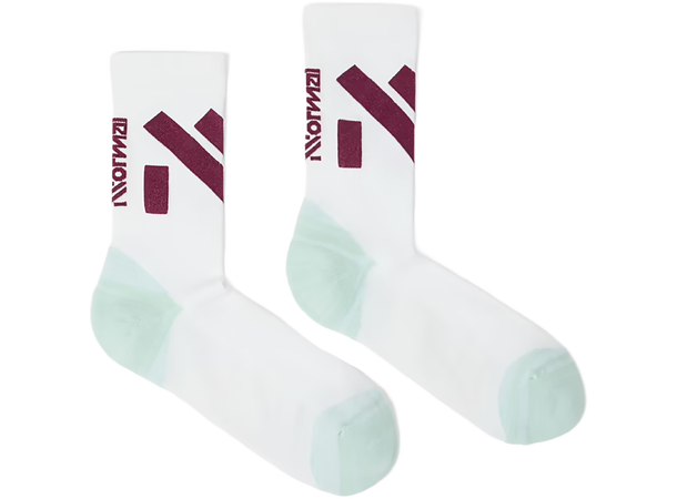 Race Sock White/Green M 