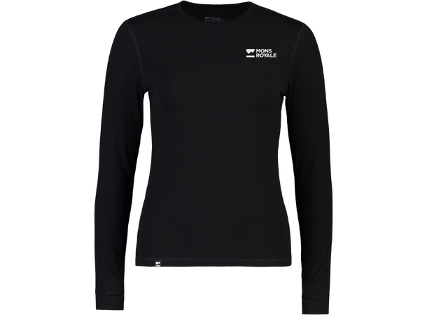 Cascade Merino Base Layer L/S W's Black S 