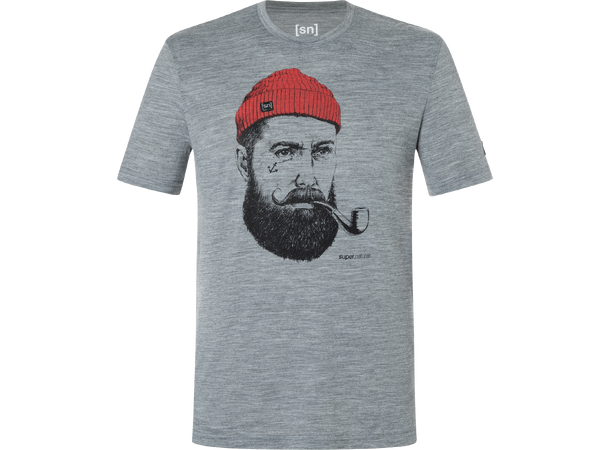 M Stian Sailor Tee Cashmere Grey Melange/Jet Black M 