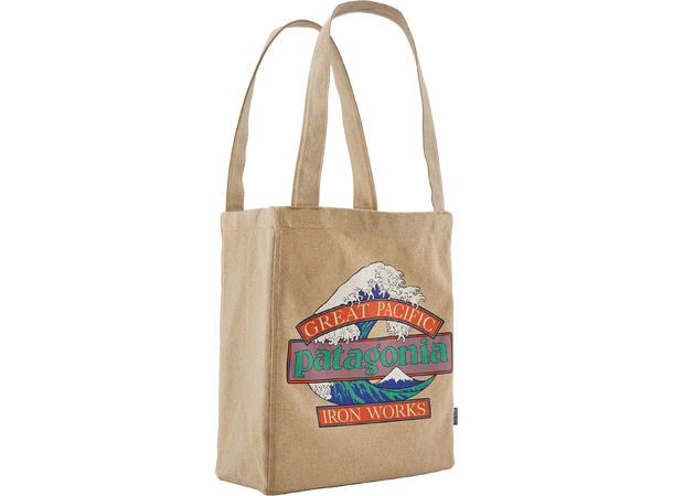 Recycled Market Tote Great Waves: Classic Tan 