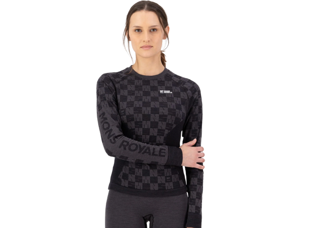 Ascender Merino Seamless Long Sleeve W Forged Iron/Black M 