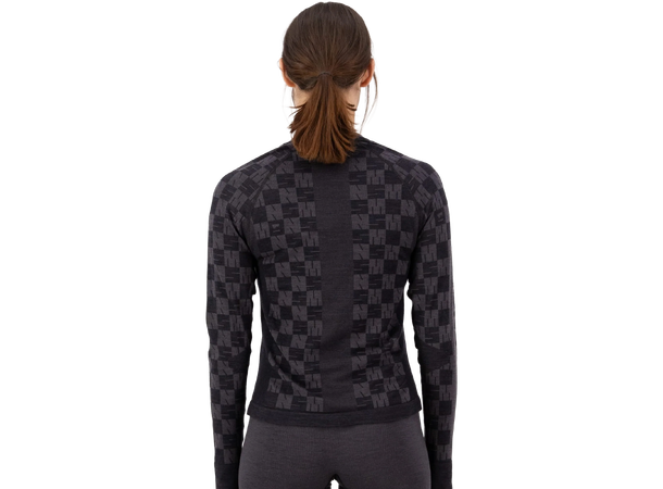 Ascender Merino Seamless Long Sleeve W Forged Iron/Black M 
