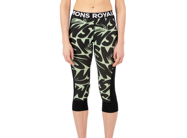 Cascade Merino Base Layer 3/4 Legging W Signal Lost Matcha S 