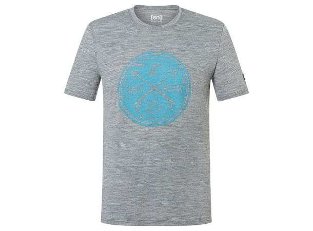 M Salt & Rock Tee Cashmere Grey Melange/Blue Heaven L 