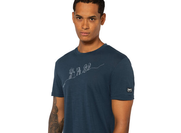 M Hiking Tee Blueberry/Vapor Grey XL 
